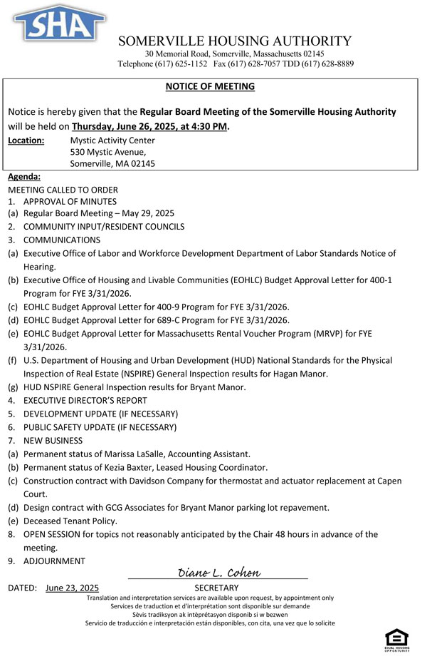 board meeting notice for May 29, 2025