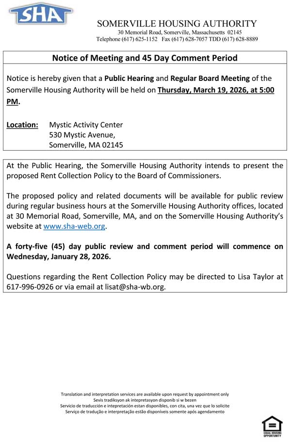 Notice of Meeting and 45 Day Comment Period