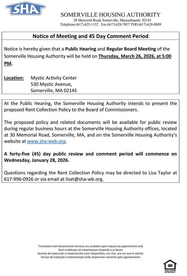 Notice of Meeting and 45 Day Comment Period