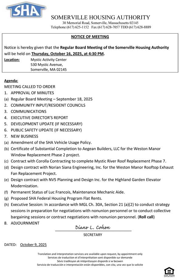 Board Meeting Notice October 16, 2025