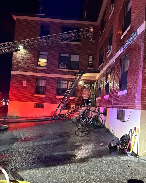 Fire at Clarendon Hill